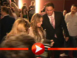 Miley Cyrus bei der Premiere im Kino