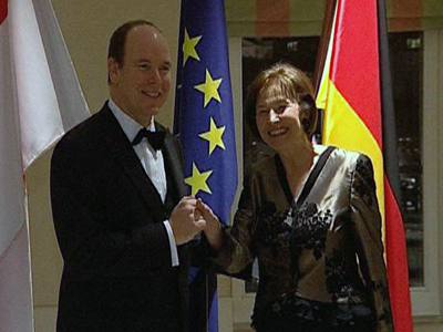 Fürst Albert II. von Monaco und Eva Luise Köhler