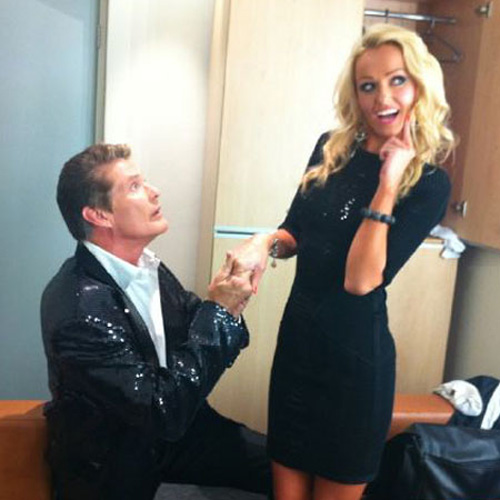 David Hasselhoff & Freundin Hayley Roberts