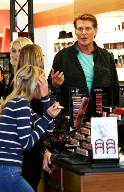 David Hasselhoff & Freundin Hayley Roberts