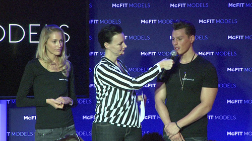 Nicola Pattberg und die McFit Models Jenny und Mete